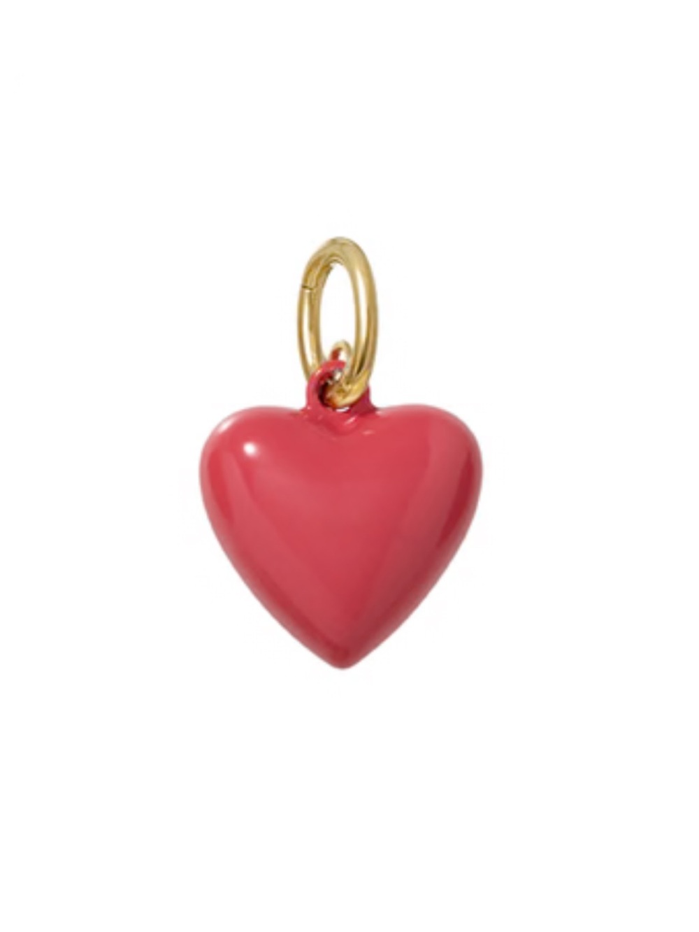 NWOT Roxanne Assoulin The Mini Puffy Heart Charm In Dark Rose